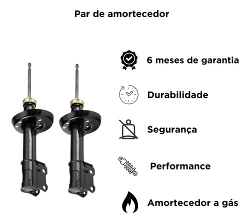 2 Amortecedor Vectra 2007 2008 2009 Dianteiro Remanuf