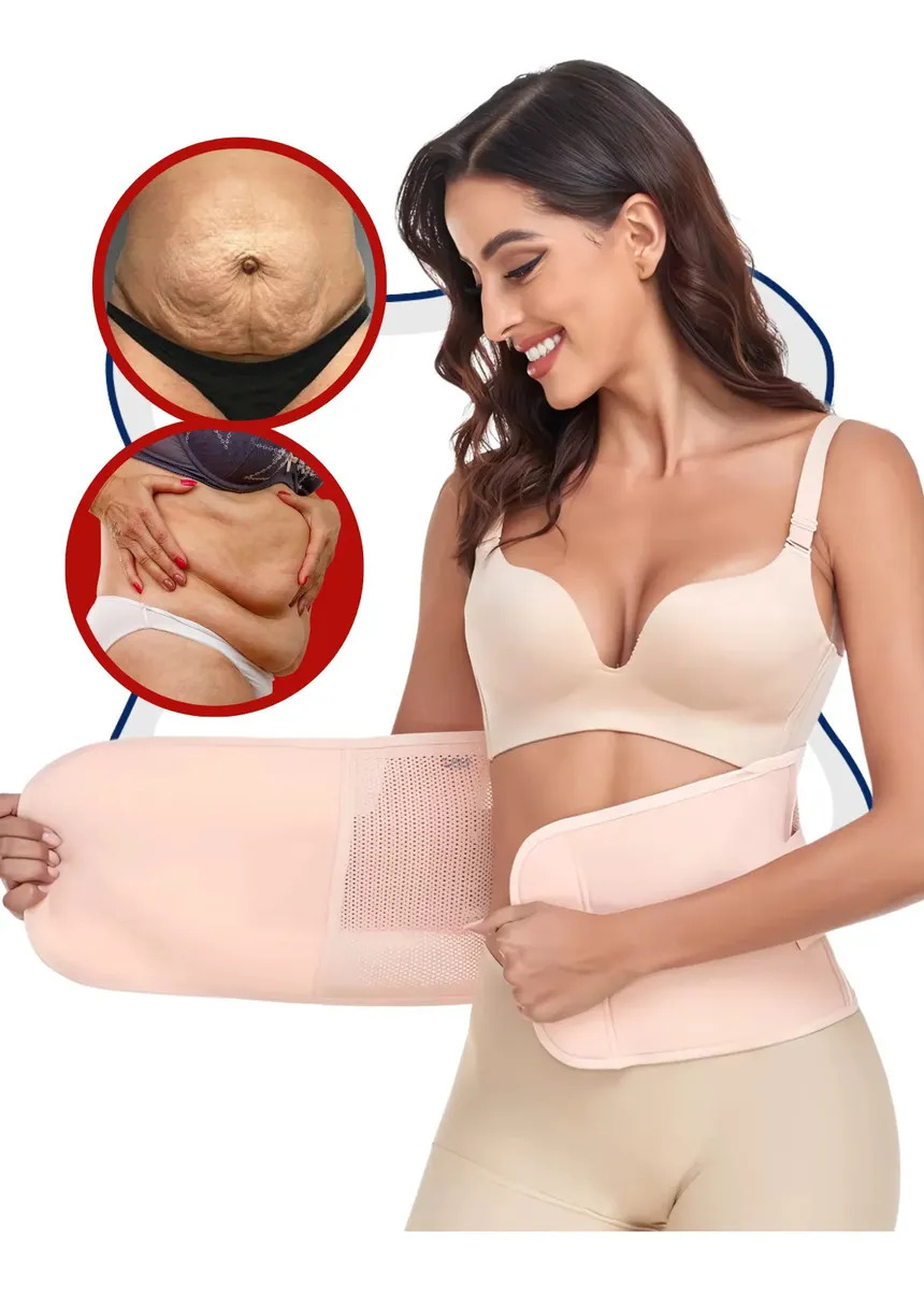Cinta Pós Parto Cesariana Diastase Flacidez Ergopremium 2.0 Cor Bege Tamanho Xg