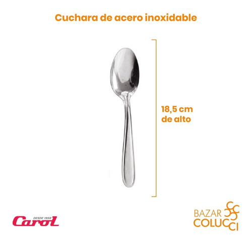 X12 Cuchara Mesa Línea 150, Carol - Bazar Colucci
