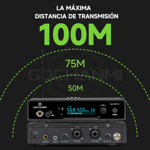 Sistema Monitor Gochanmi Er110 1 Canal Estereo 18 Receptores
