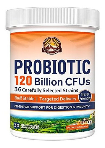 Vitalitown Probióticos 120 Mil Millones De Ufc | 36 Cepas + 