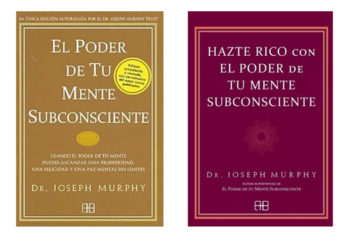 Poder Mente Subconsciente + Hazte Rico - Murphy - 2 Libros