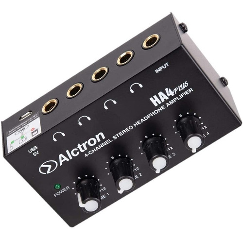 Imagen 4 de 6 de Alctron Ha4 Amplificador De Audifonos Volumenes Independient