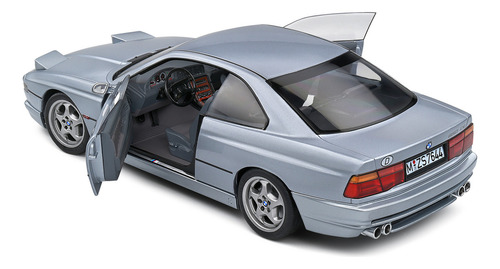 Miniatura Bmw 850 (e31) Csi V12 1992 Cinza 1:18 Solido