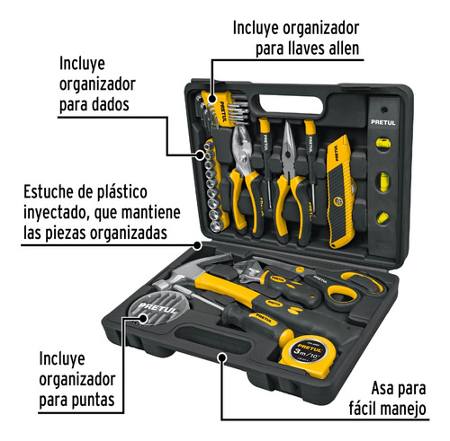 Set De Herramientas Comfort Grip, 42 Piezas, Pretul (truper)