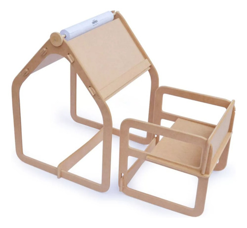 Mesa De Dibujo Escritorio Y Silla Fibrofácil