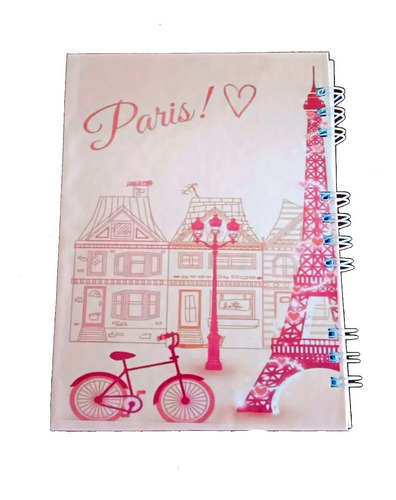 Imagem 4 de 4 de Caderno A5 Love Paris Rosa