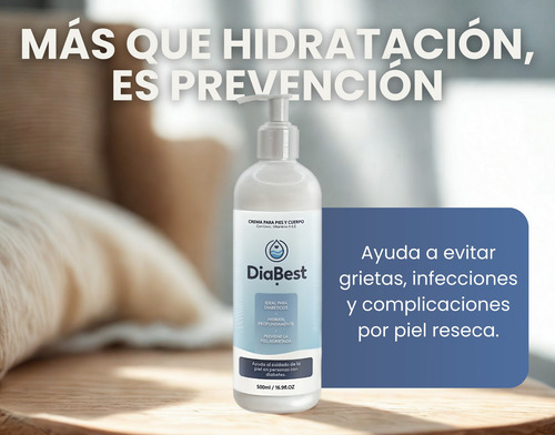Crema Diabest / Urea + Vit A Y E Piel Delicada & Diabetes