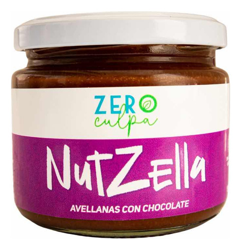 Zeroculpa Nutella Saludable Nutzella Cacao 195g Frasco