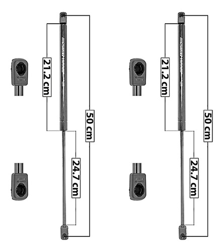 2-amortiguadores 5a Puerta Spart Mini Cooper (02-06)