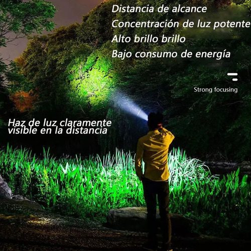 Lampara Minero Recargable Y Potente De Caceria Led