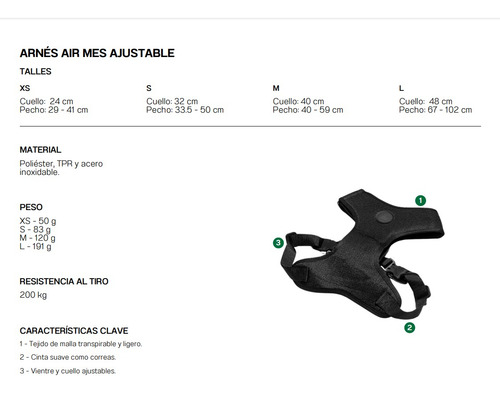 Arnes Para Perros Zee.dog Air Mesh Error #404 Xs Premium