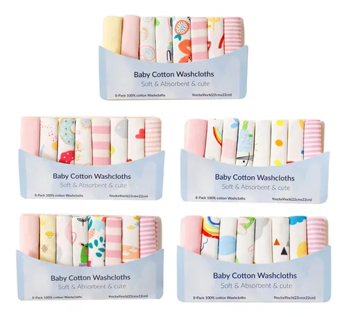 comprar Pack 8 Pañitos Tutitos De Algodón Para Bebés Y Niños