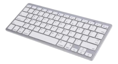 Teclado Pequeno Bluetooth Universal Sem Fio iPad Computador Cor De Teclado Prateado Idioma Inglês Us