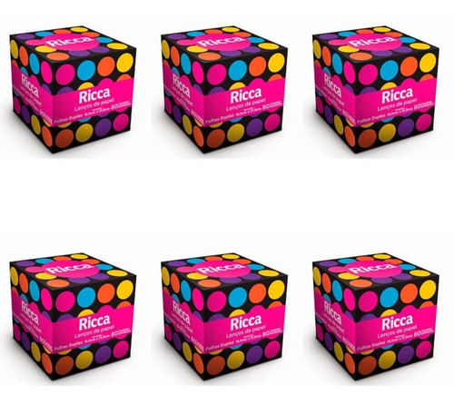 Imagem 1 de 1 de Ricca 3743 Lenços De Papel (kit C/06)