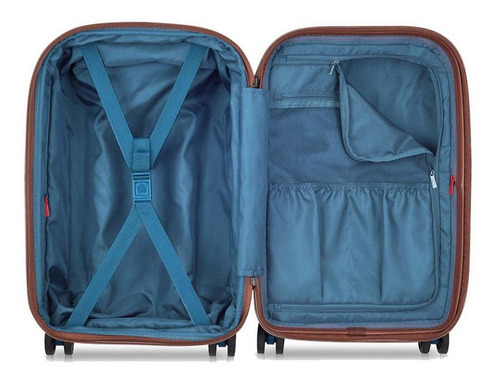 Maleta Carry On 55 Cm. Expandible Delsey St. Tropez Color Plateado