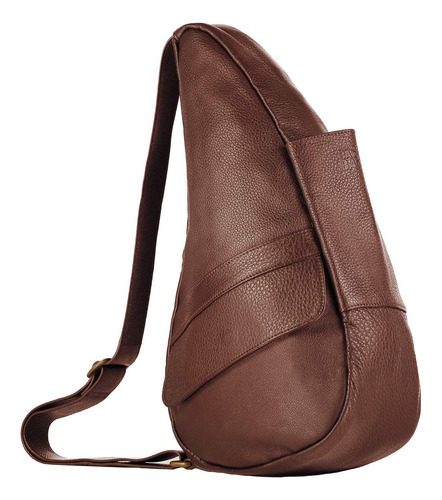 Ameribag Pequeno Bolso Clasico De Cuero Saludable, Castano