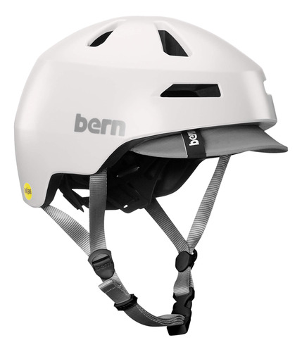 Bern Brentwood 2.0 Casco De Ciclismo, Mips Blanco Satinado .