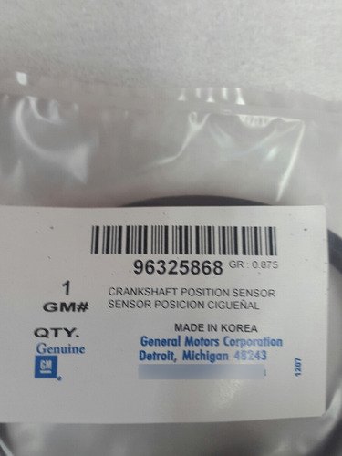 Imagen 4 de 4 de Sensor Posicion Cigueñal Spark