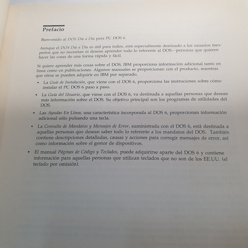 Libro Guia Dia A Dia Sistema Operativo Ms-dos 6.1 - Español (Usado)