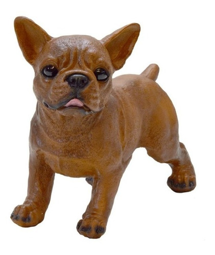 Cachorro Bulldog Francês Estatua Decoração Casa Jardim