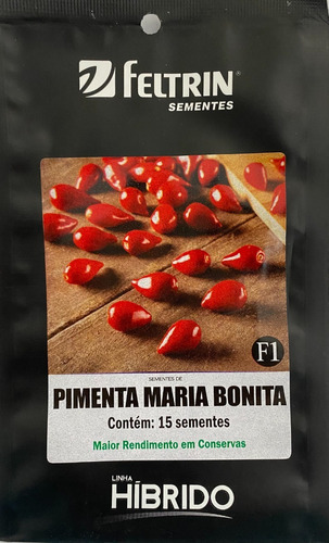 Pimenta Maria Bonita Hibrida - 48mg/15 Sementes