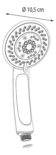 Ducha Fria Móvel Cromada Docce Sensea Acabamento Cromado Cor Prateado