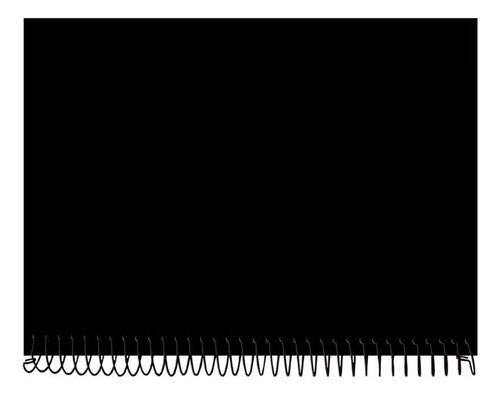 Caderno Capa Preta Dura Uni 10 Matérias 200 Folhas