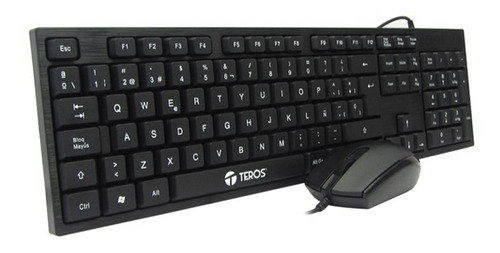 Combo Teros D8700 Teclado Y Mouse Color del teclado Negro