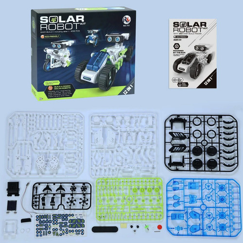 Robot Kit Solar Robotica 12 En 1 Ciencia Proyecto Cod: 13 6