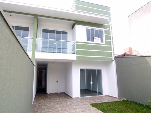 Imagem 1 de 22 de Sobrado 3 Quartos Sendo 1 Suíte, 3 Vagas De Garagem No Brejatuba Em Guaratuba/pr - Imobiliária África - So0071 - 4710219
