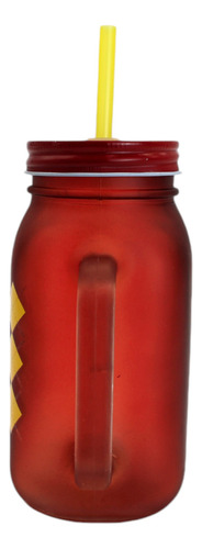 Mason Jar - Harry Potter - Gryffindor - Tapa Popote Vidrio