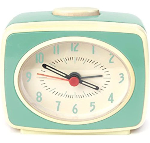 Reloj Despertador Clásico Kikkerland Ac14-mn, Menta