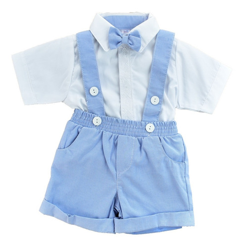 Conjunto Tirantes Corbatin Bautizo Para Bebe Niño Elegante