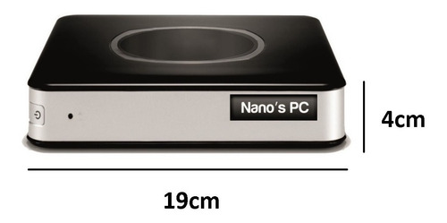 Cpu Nano Pc Tob Compact Dual Core 2.4ghz 4gb 500gb Hdmi Wifi