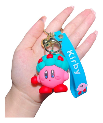 Llavero Colgante Figura 3d Kirby Kawaii