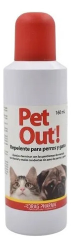 Repelente Perros Y Gatos Pet Out Spray 160ml 