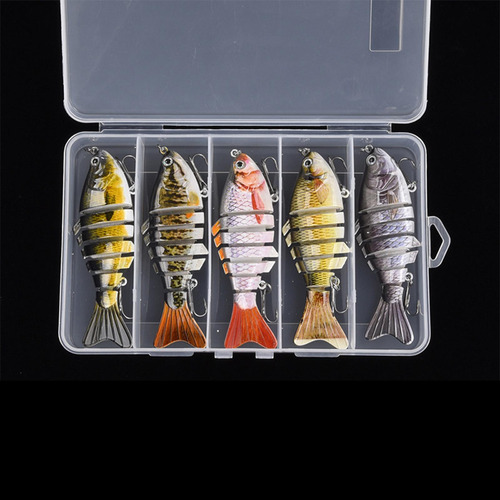 5 Piezas De Pescado Señuelos De Pesca Regalos De Agua Dulce