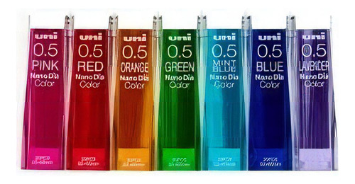 Uni Nanodia 140 Minas 7 Colores 0.5mm Japonesas (7w85)