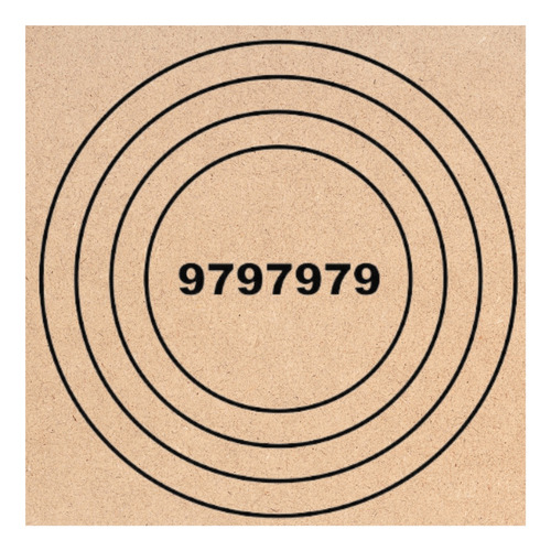 Gráfico Da Radiestesia Diversos 20x20cm Em Mdf Com Nf