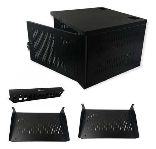 Gabinete Para Rack 7ur Fondo 51 + Accesorios