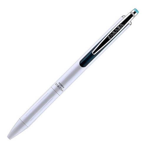 Bolígrafo Elegante De Tinta Gel Sarasa Grand (0.7 Mm) Zebra. Color de la tinta Negro Color del exterior Blanco