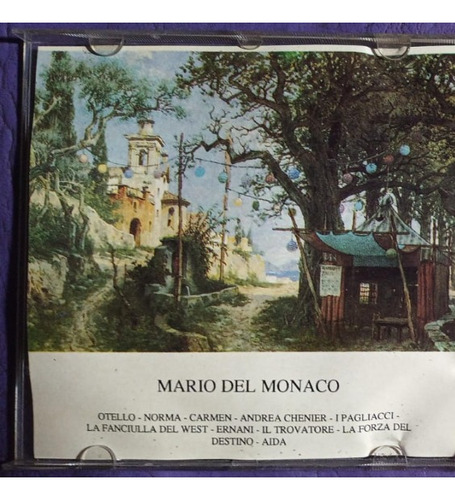 Cd Grandes Voces De La Opera- Mario Del Monaco (Usado)