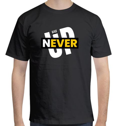 Playera Para Hombre Never Give Up - 01