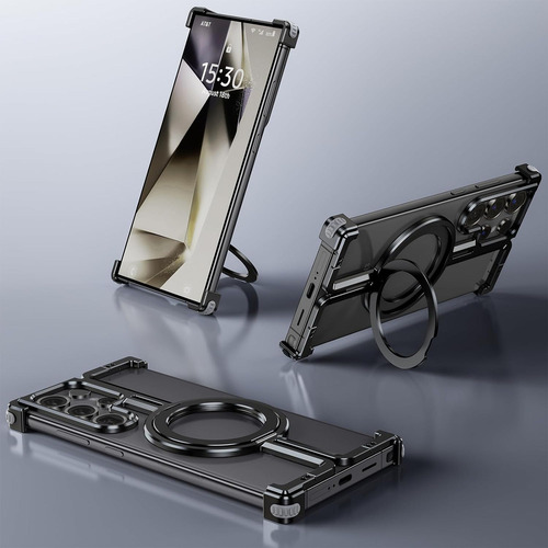 B Funda Metal Con Soporte For Samsung Galaxy S24/s23 Ultra