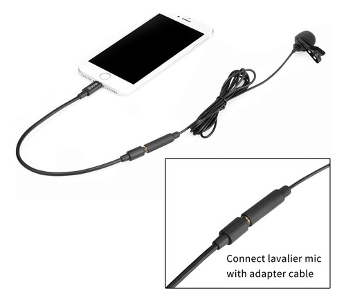 Microfone Lapela By M2 Lightning Para iPad iPhone Boya