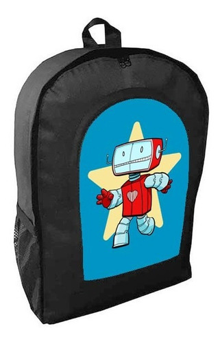 Mochila Robot Clasico Antiguo Modelo Ab117