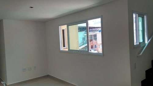 Cobertura Com 2 Dormitórios À Venda, 90 M² Por R$ 320.000 - Vila Camilópolis - Santo André/sp - Co2468