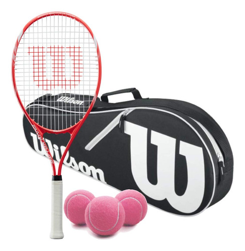 Raqueta Tenis Recreativa Preencordada Kit Incluido Una