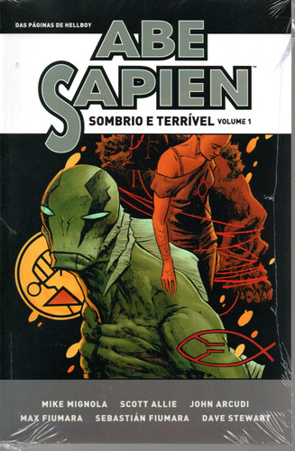 Abe Sapien Sombrio E Terrível Volume 1 - 444 Páginas Em Português - Editora Mythos - Formato 17 X 25,5 - Capa Mole - 2023 - Bonellihq Cx166 E23